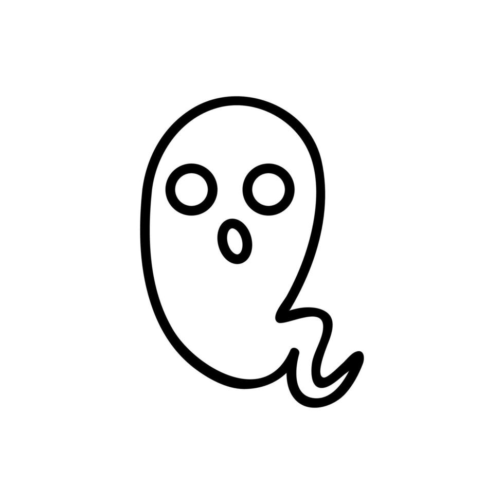 spook pictogram vector. geïsoleerde contour symbool illustratie vector