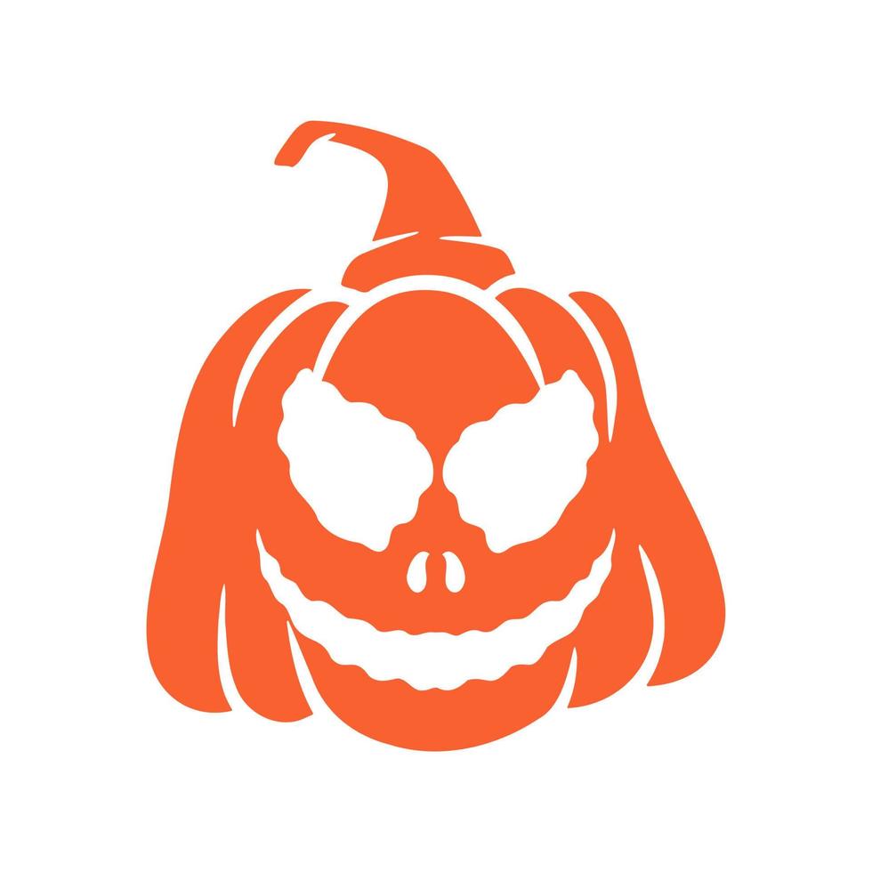 halloween pompoenen jack o lantaarns gezichten. pompoen icoon. enge halloween-pompoen. vector