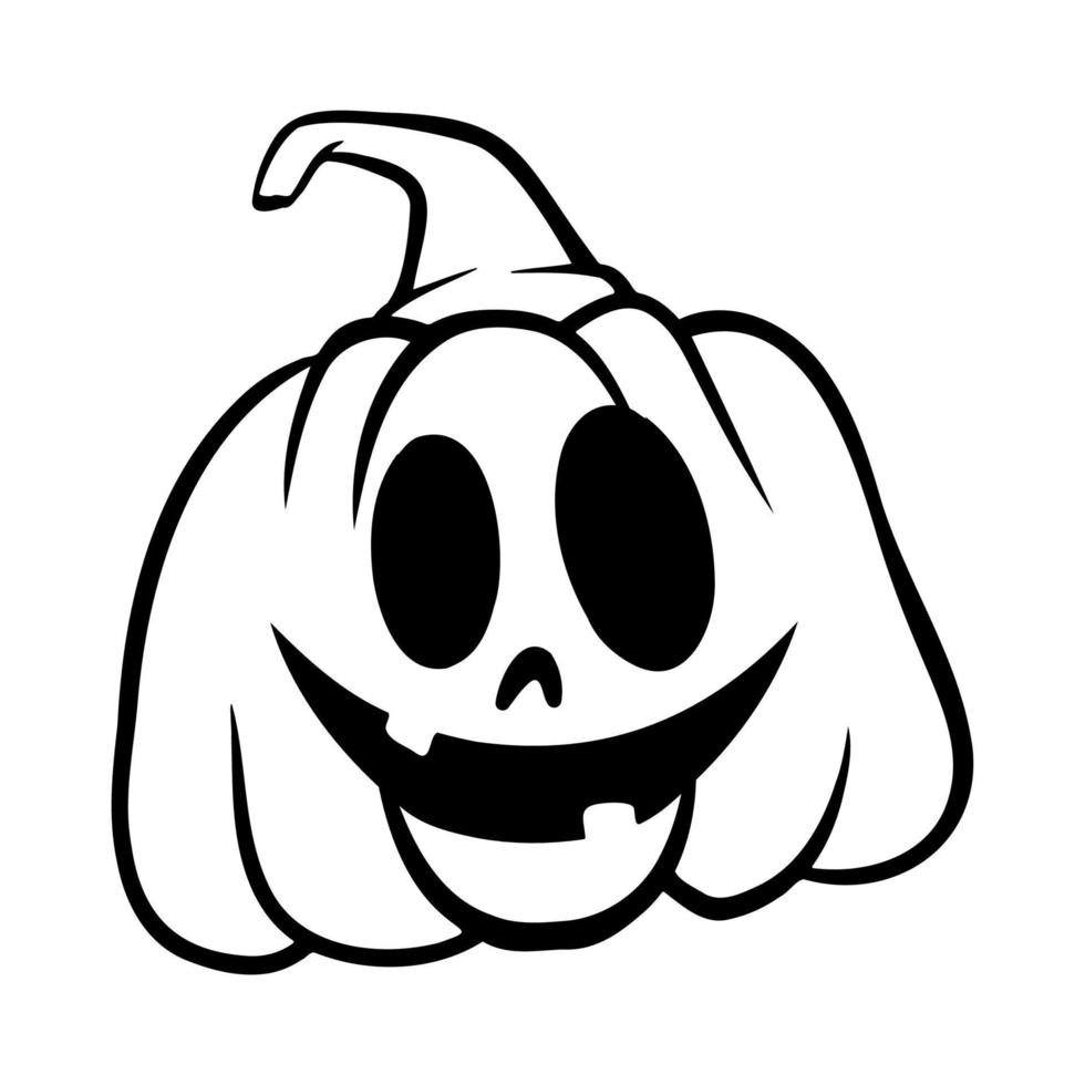 halloween pompoenen jack o lantaarns gezichten. pompoen icoon. enge halloween-pompoen. vector