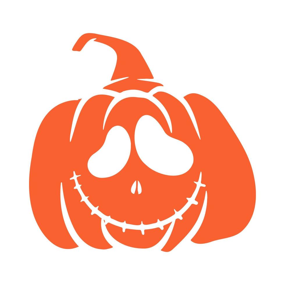 halloween pompoenen jack o lantaarns gezichten. pompoen icoon. enge halloween-pompoen. vector