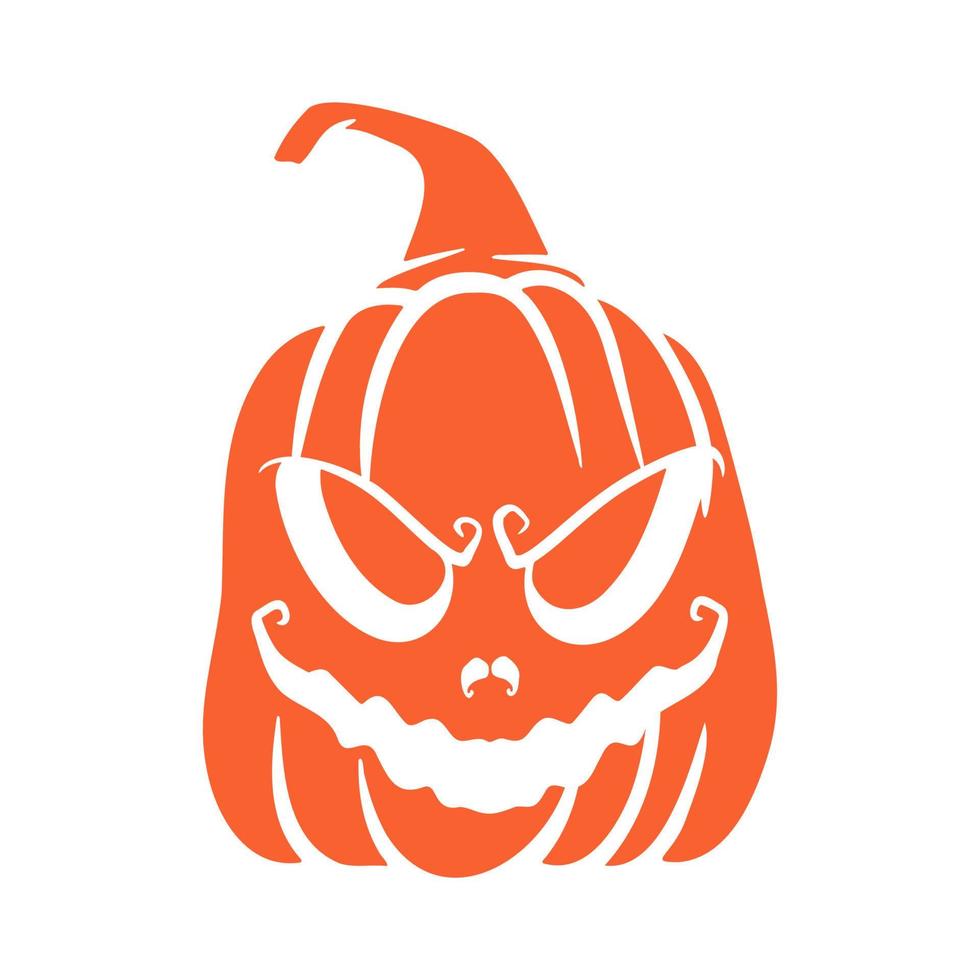 halloween pompoenen jack o lantaarns gezichten. pompoen icoon. enge halloween-pompoen. vector