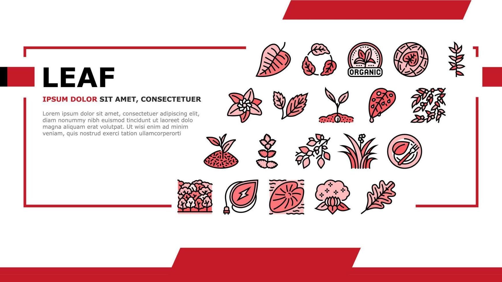 blad tak natuurlijk gebladerte boom landing header vector