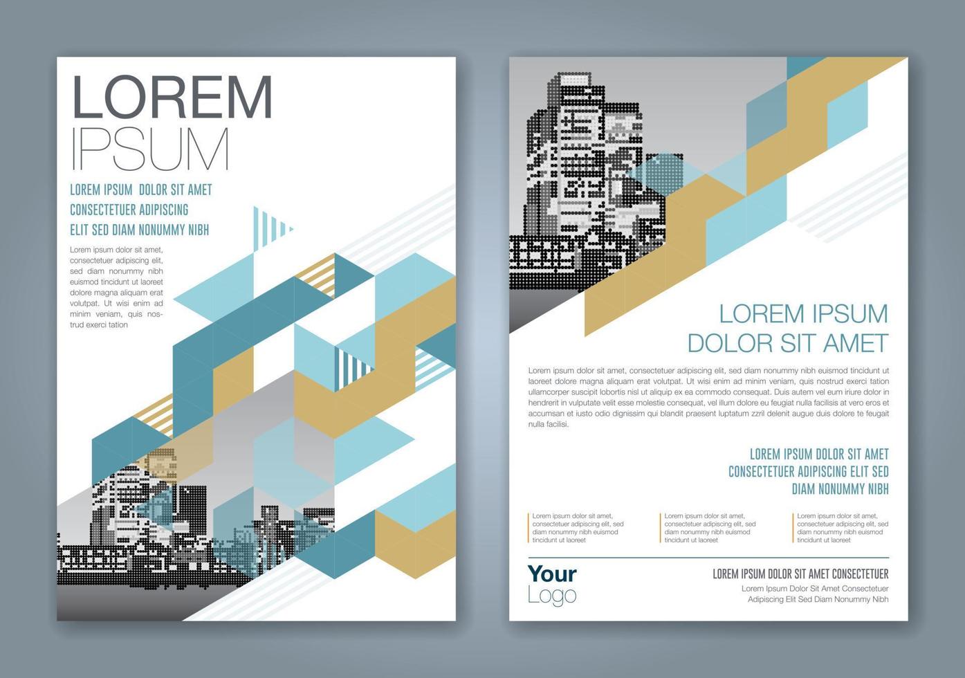 minimale geometrische vormen ontwerpen achtergrond voor zakelijke jaarverslag boekomslag brochure flyer poster vector