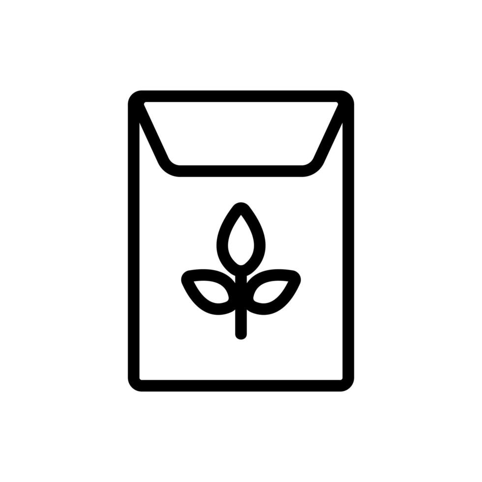 zaden pictogram vector. geïsoleerde contour symbool illustratie vector