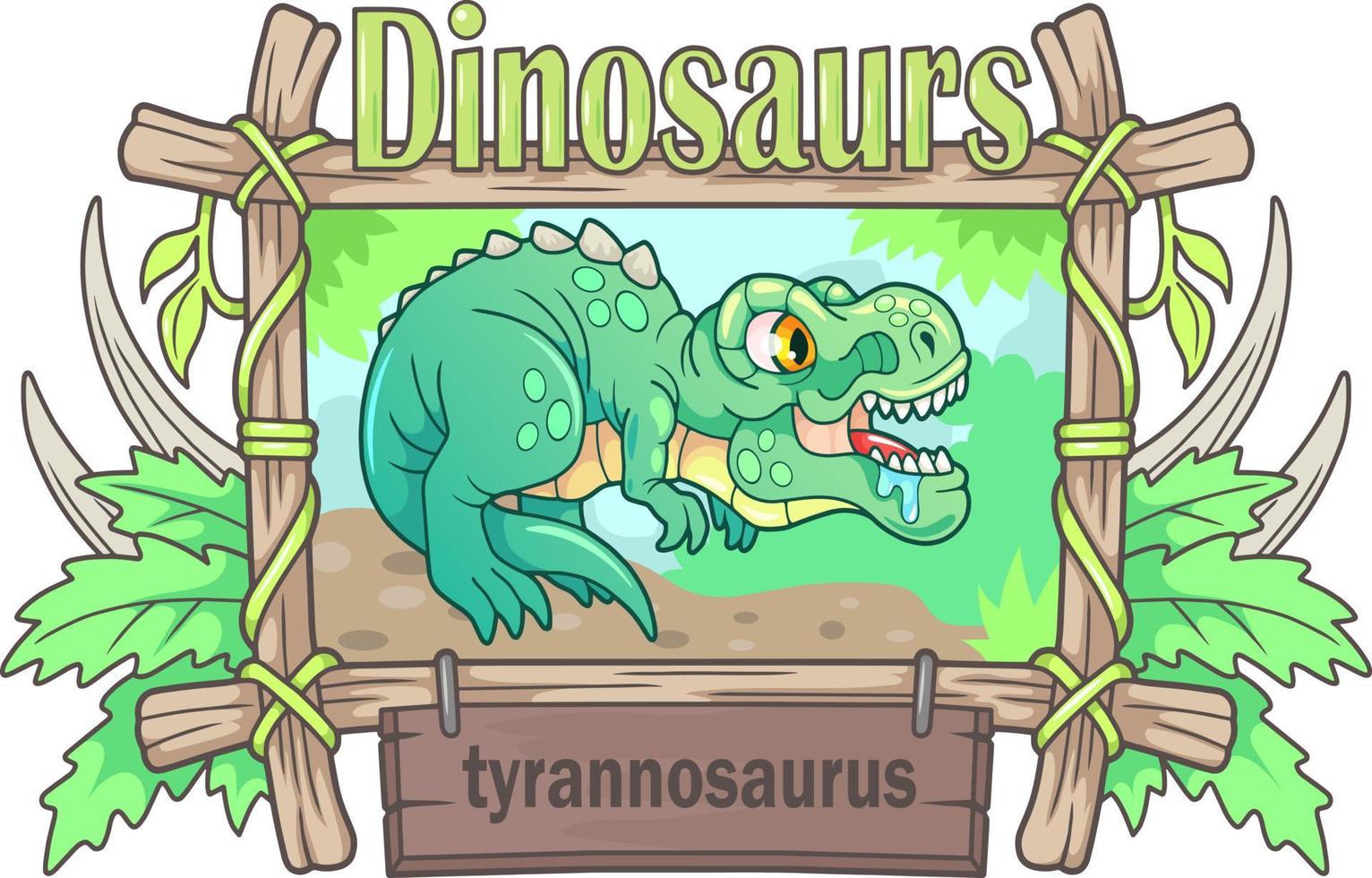 cartoon prehistorische dinosaurus vector