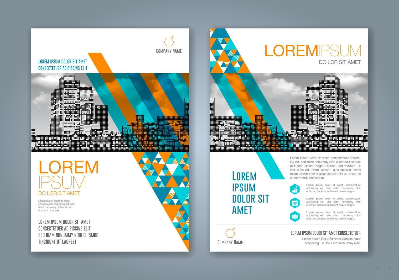 minimale geometrische vormen ontwerpen achtergrond voor zakelijke jaarverslag boekomslag brochure flyer poster vector