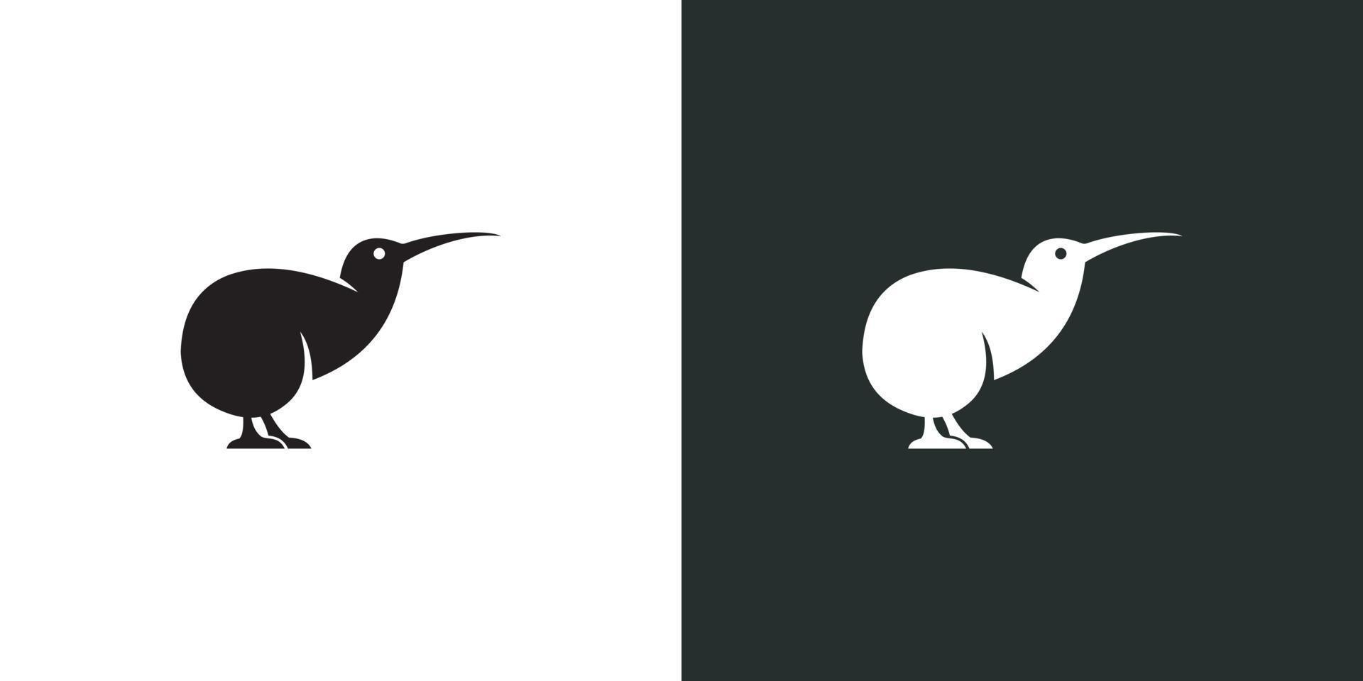 kiwi dier logo vector ontwerp