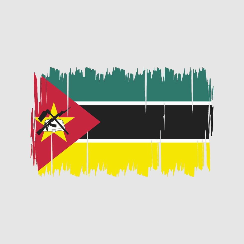 Mozambikaanse vlag vector. nationale vlag vector