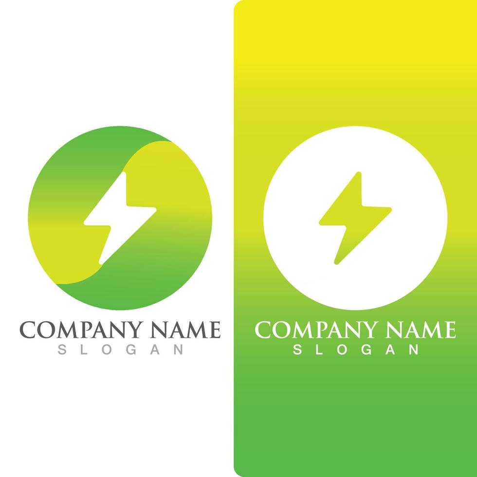 bliksemschicht flits energie logo en symbool vector