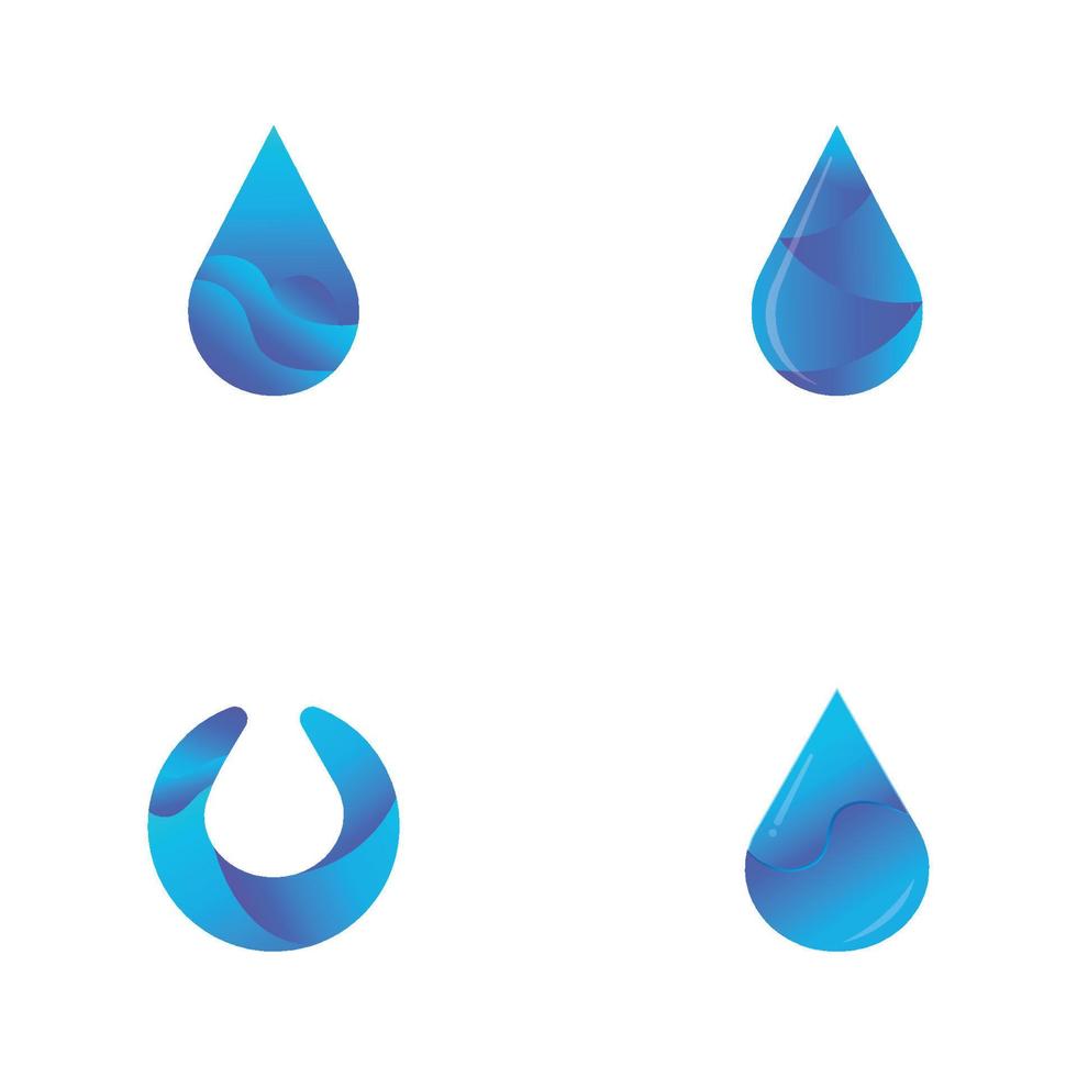 waterdruppel logo sjabloon vector