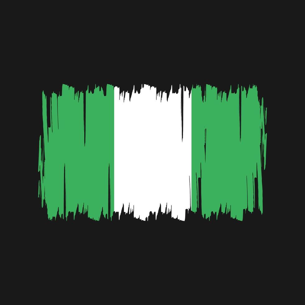 nigeria vlag vector. nationale vlag vector