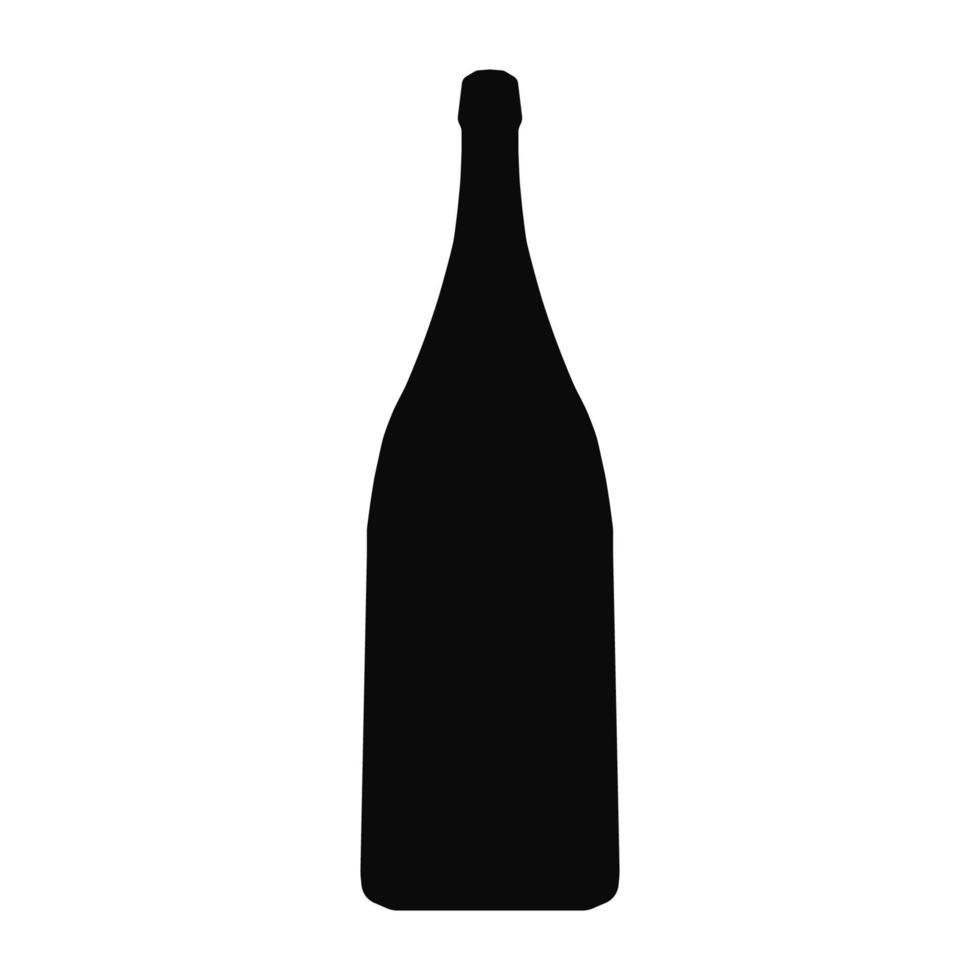 fles pictogram vector zwarte kleur