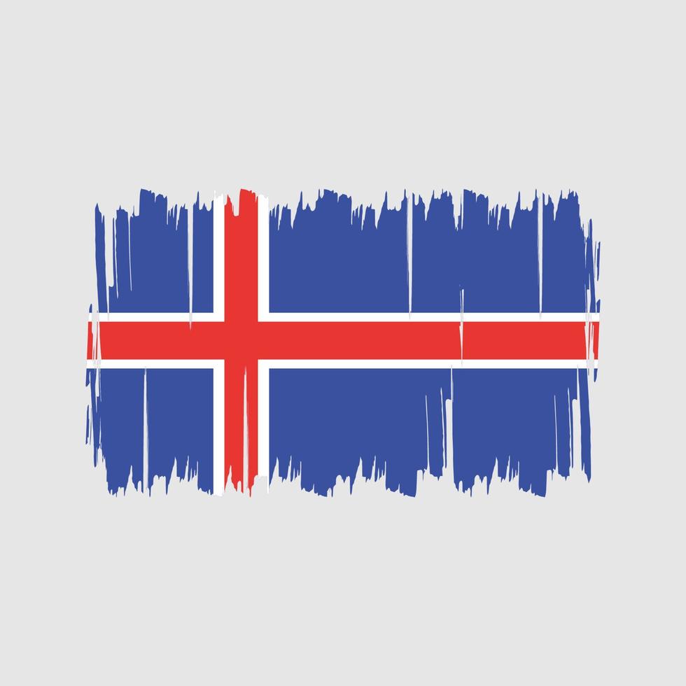 IJsland vlag vector. nationale vlag vector