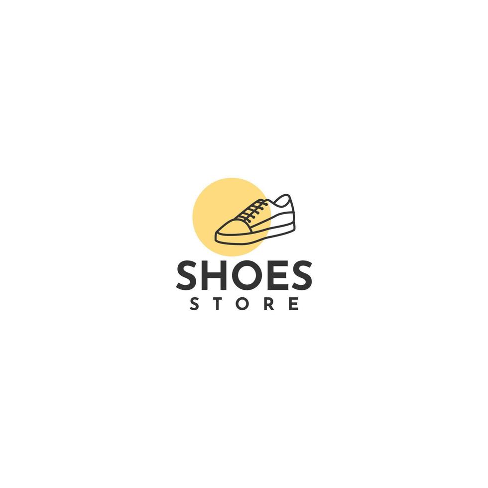 schoenen winkel logo sjabloonontwerp vector