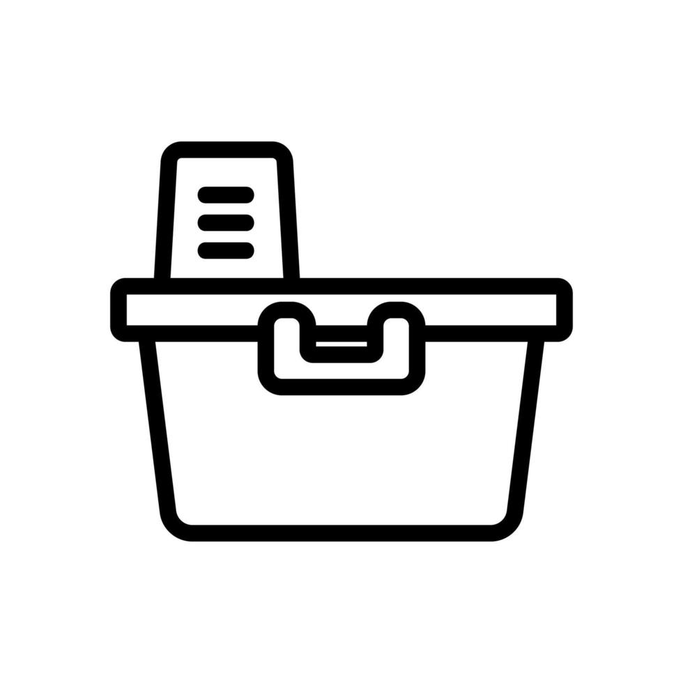 opslag container pictogram vector overzicht illustratie