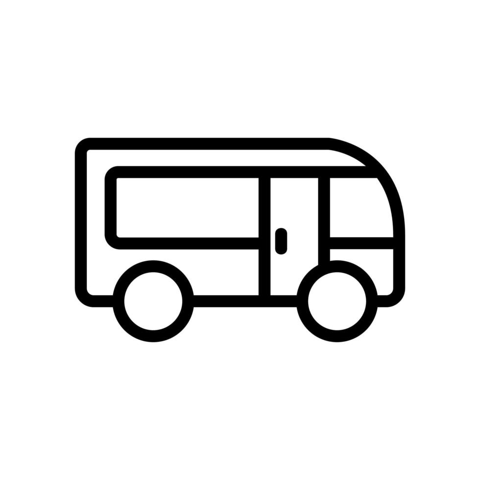 voedsel vrachtwagen pictogram vector. geïsoleerde contour symbool illustratie vector