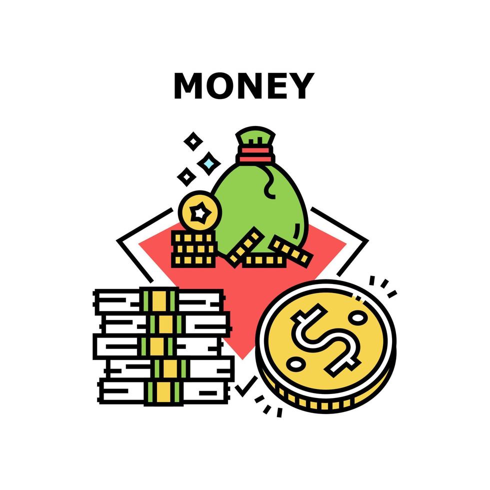 geld financiën vector concept kleur illustratie