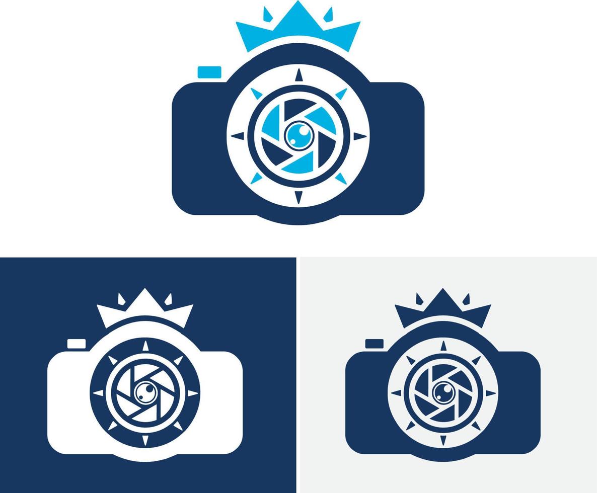 digitale camera-logo, fotografie-logo voor fotostudio vector