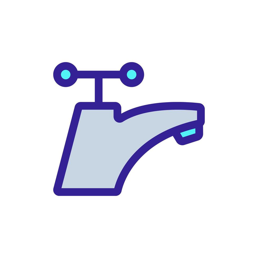 water mixer pictogram vector. geïsoleerde contour symbool illustratie vector