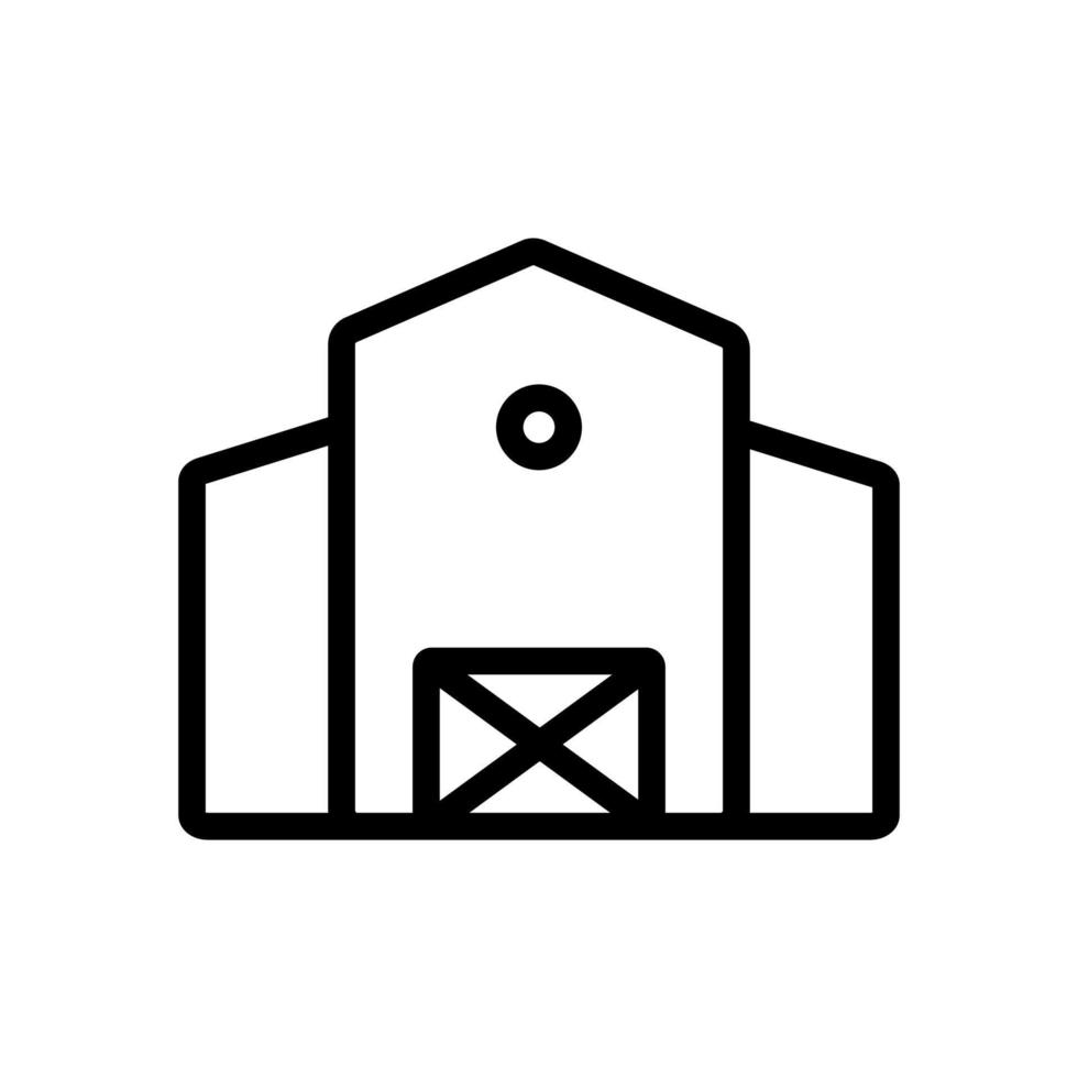 boerderij pictogram vector. geïsoleerde contour symbool illustratie vector