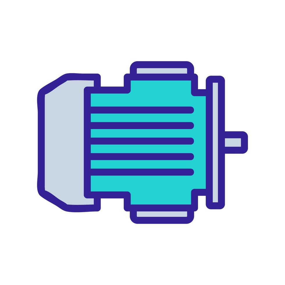 elektrische motor pictogram vector overzicht illustratie