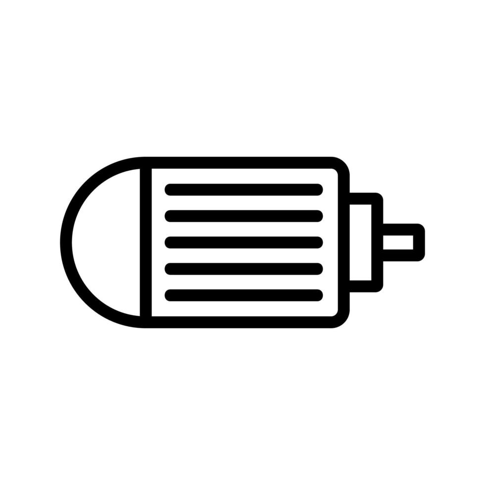 elektrische motor pictogram vector overzicht illustratie