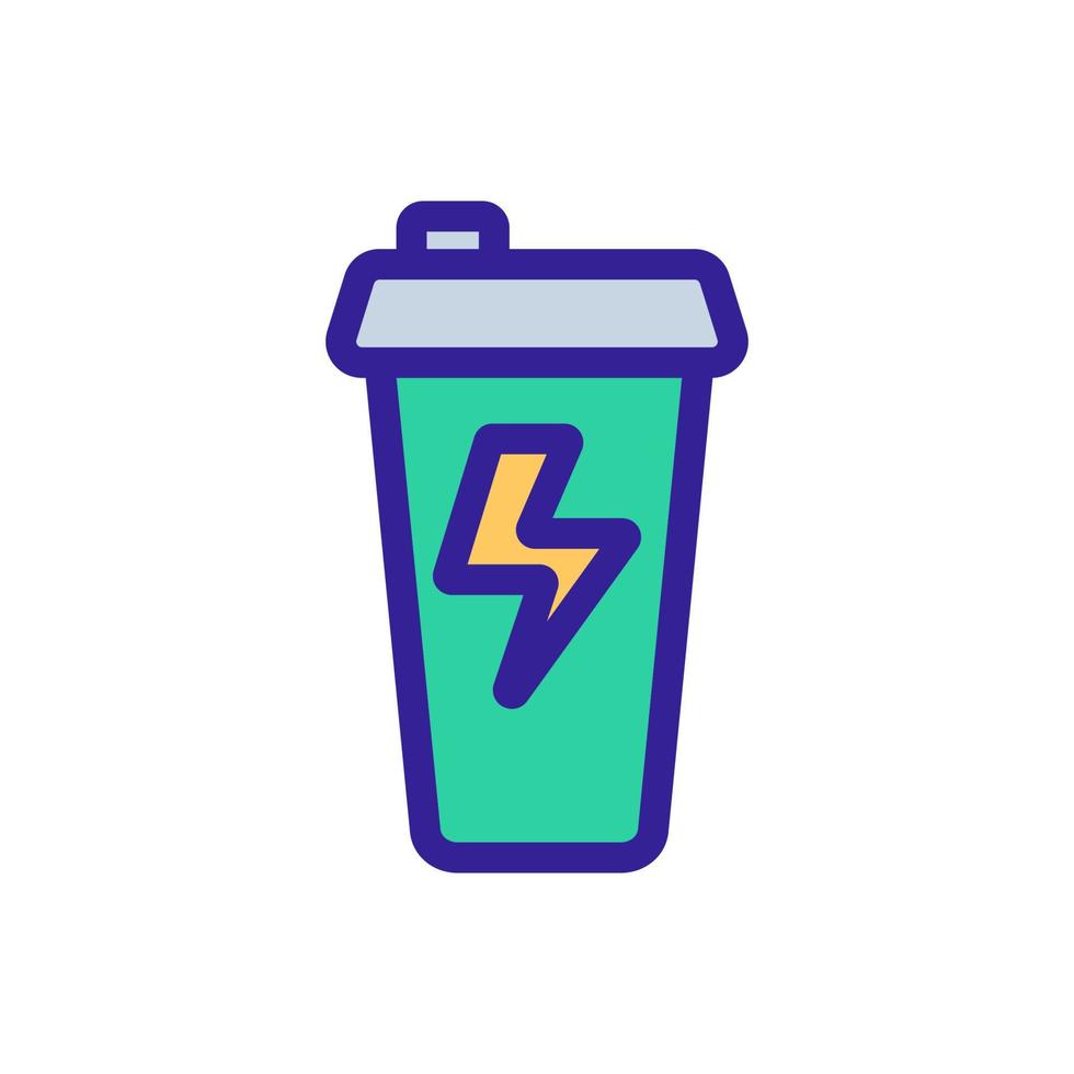 energiedrank pictogram vector. geïsoleerde contour symbool illustratie vector