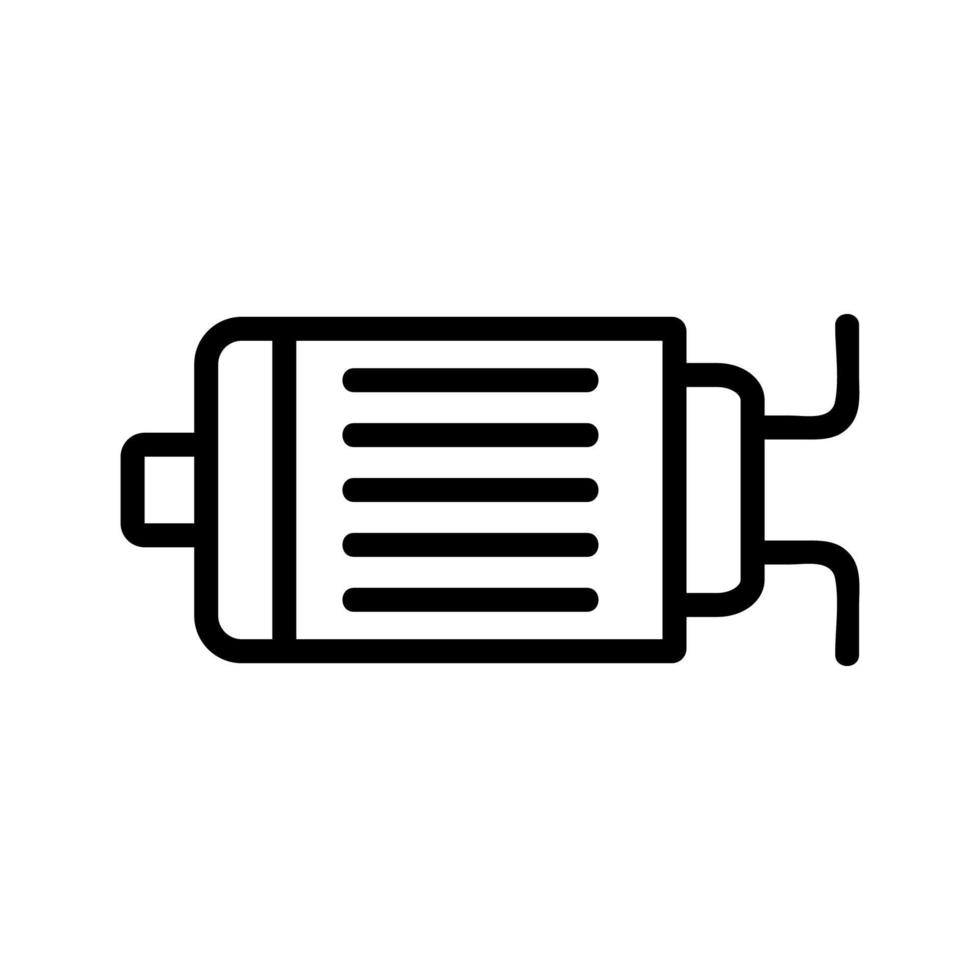 elektrische motor pictogram vector overzicht illustratie