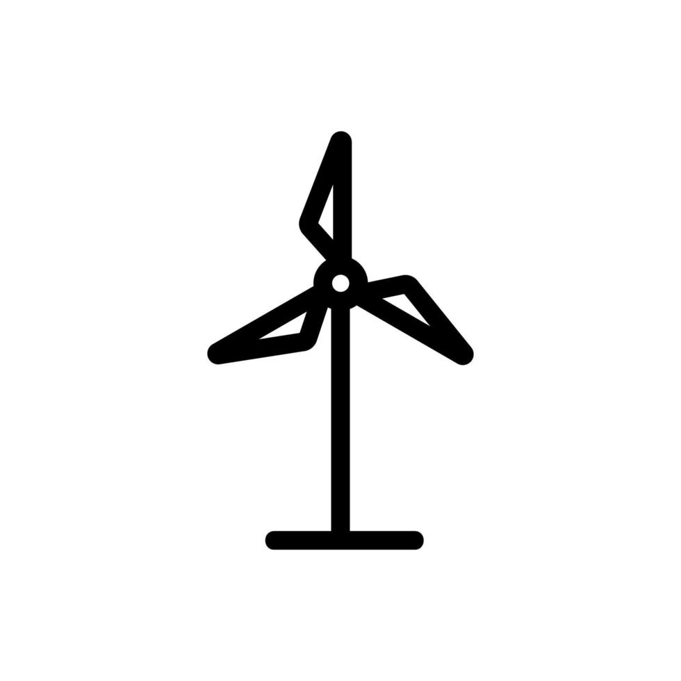 windgenerator pictogram vector. geïsoleerde contour symbool illustratie vector