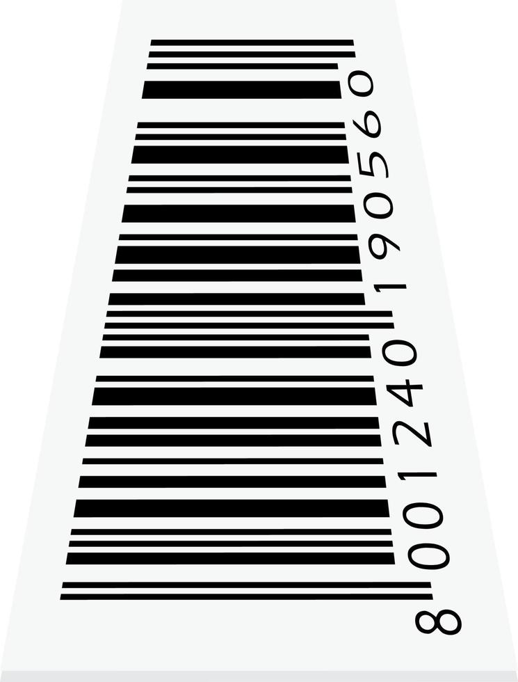 vector barcode geïsoleerd op background