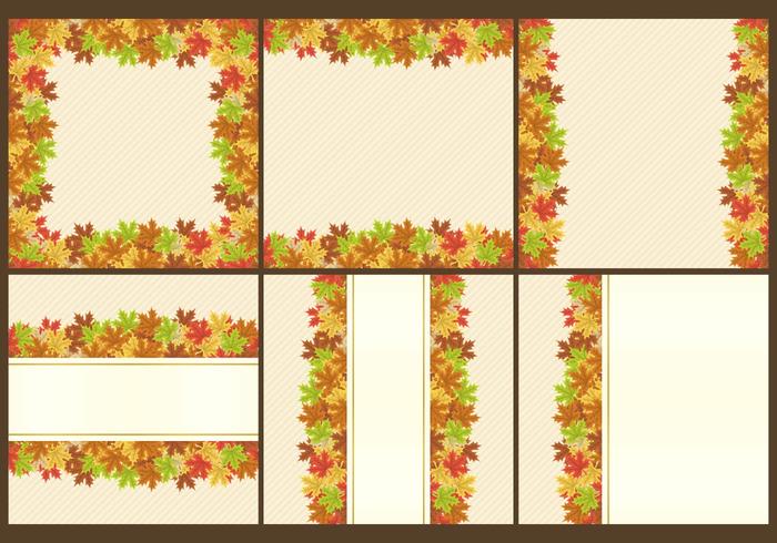 Thanksgiving Frames En Templates vector