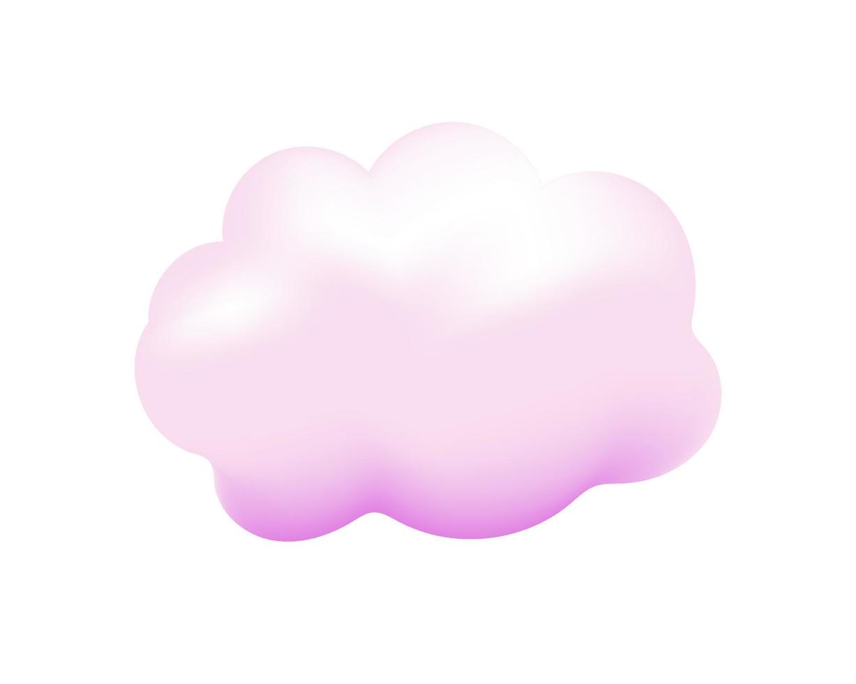 3D-realistische set van wolken. vector illustratie eps10