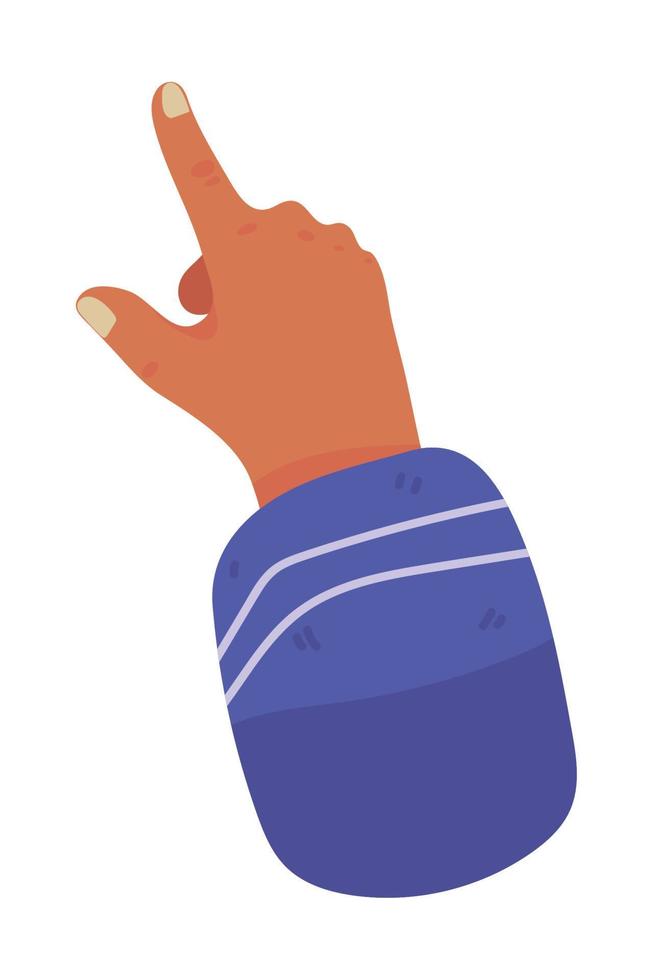 hand wijzende vinger vector