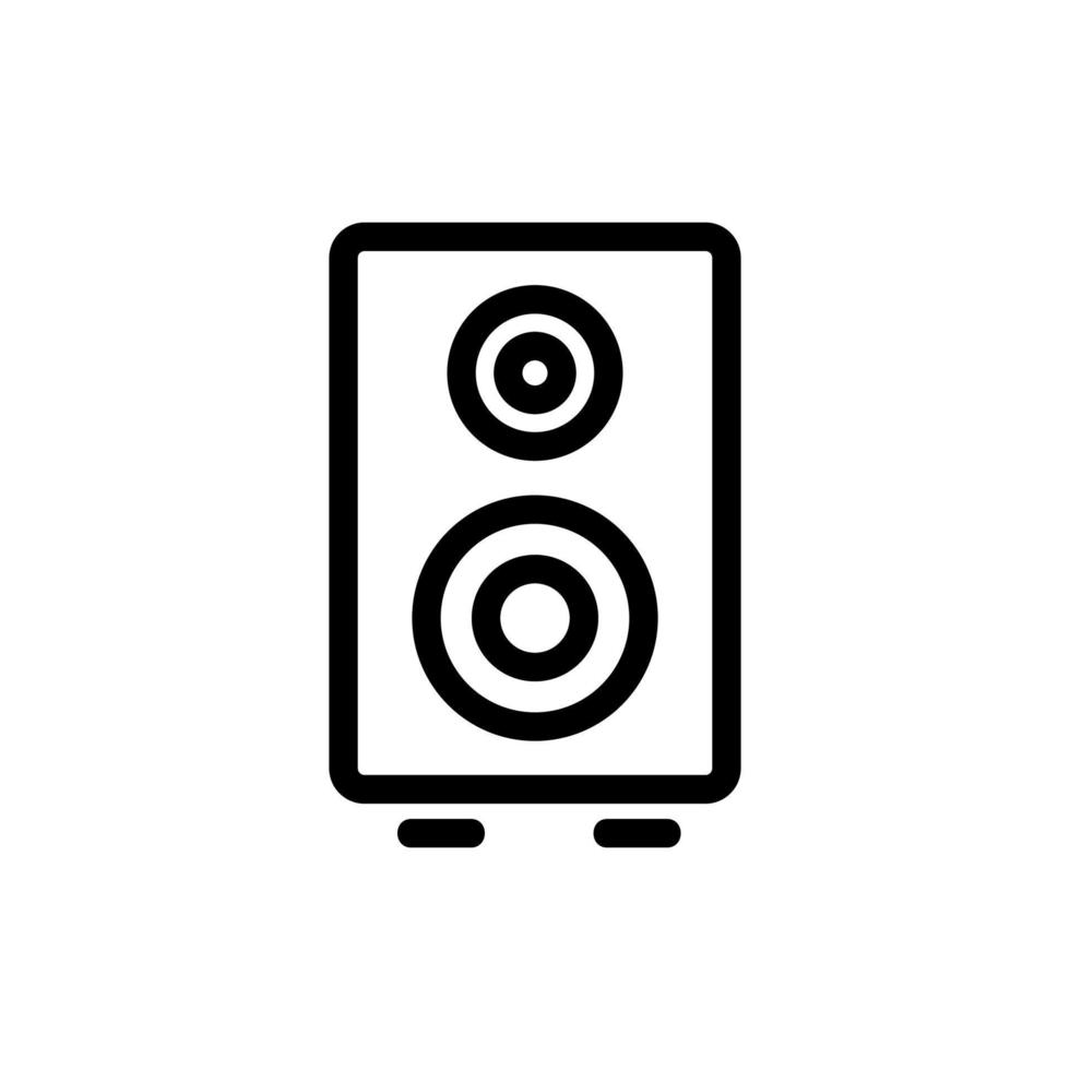 muziek kolommen pictogram vector. geïsoleerde contour symbool illustratie vector