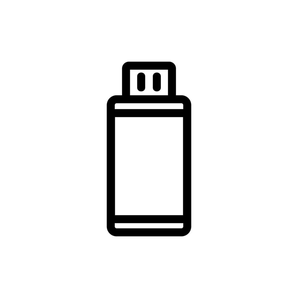 computer flash drive pictogram vector. geïsoleerde contour symbool illustratie vector