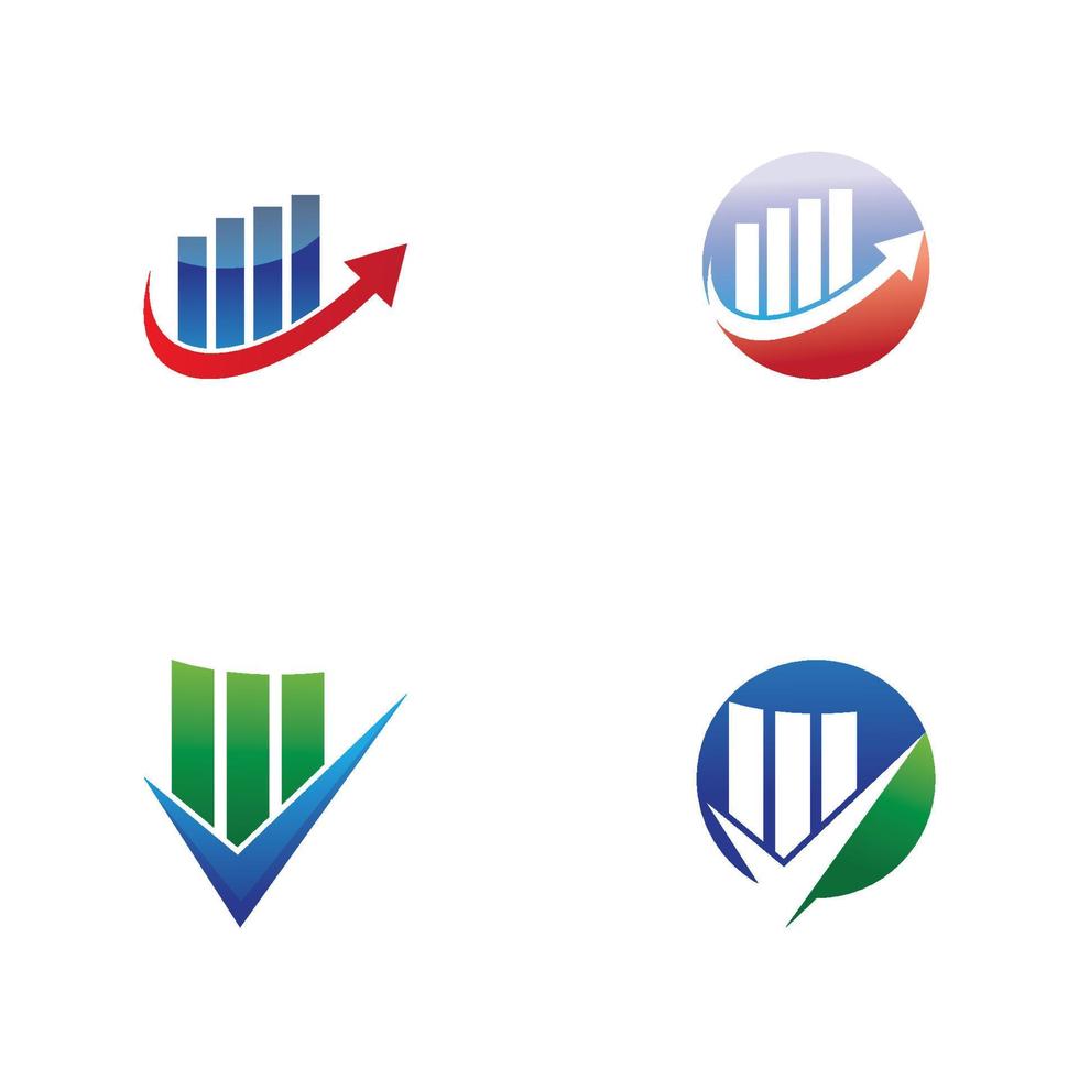 zakelijke financiën logo sjabloon logo vector