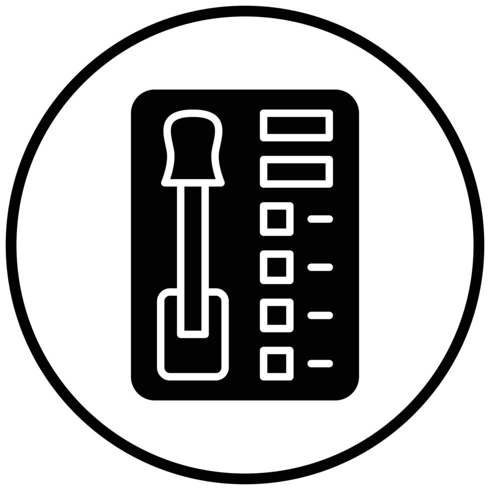 automatische transmissie pictogramstijl vector