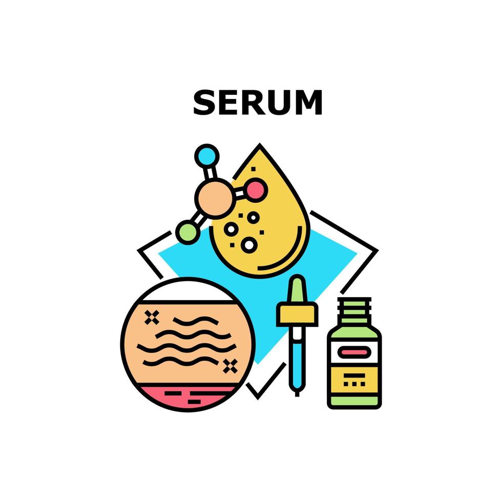 serum cosmetische vector concept kleur illustratie