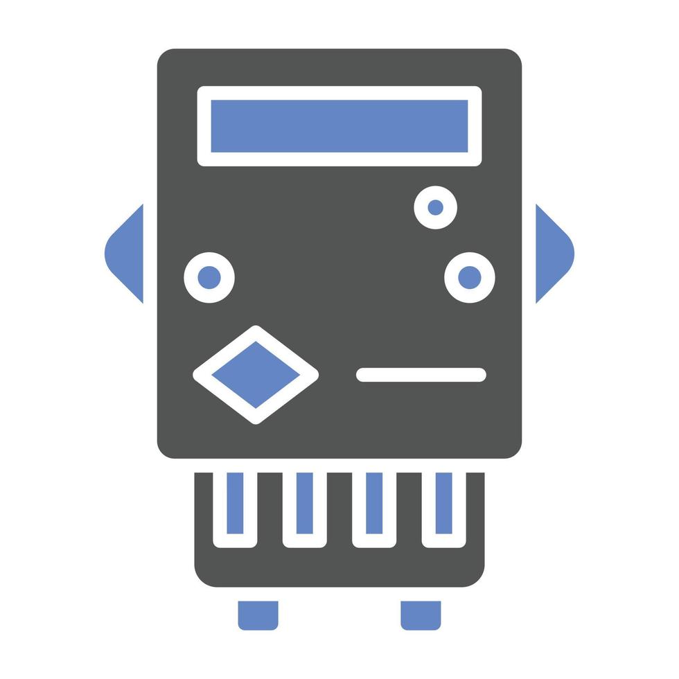 elektrische meter pictogramstijl vector