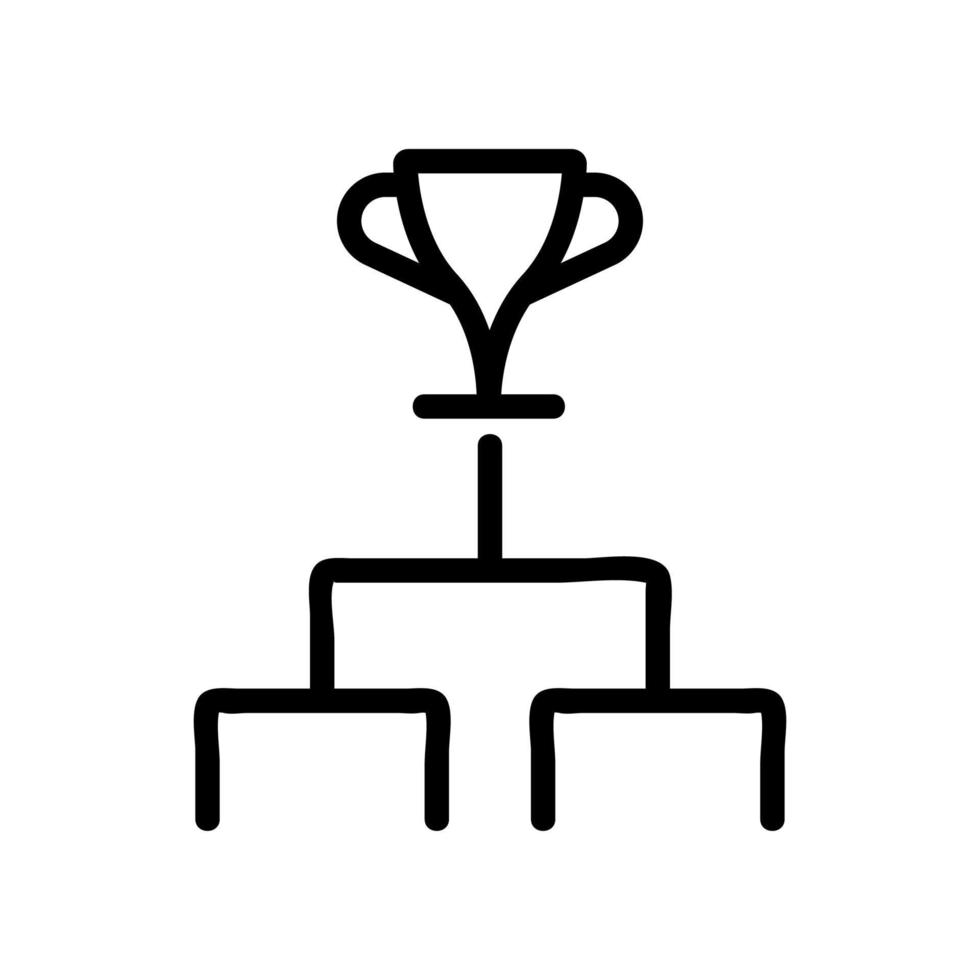 kampioenschap beker pictogram vector overzicht illustratie