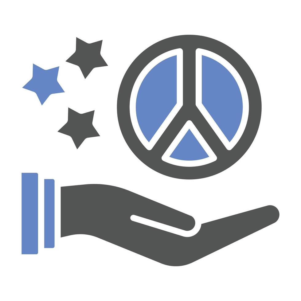 vrede pictogramstijl vector