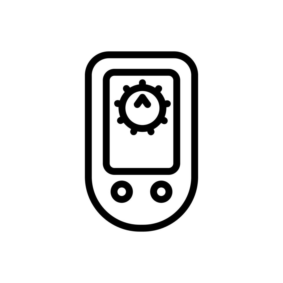 kompas elektronisch apparaat pictogram vector overzicht illustratie