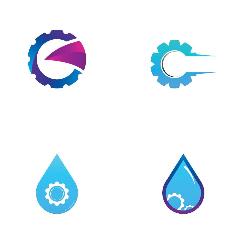 versnelling logo sjabloon vector pictogram illustratie ontwerp