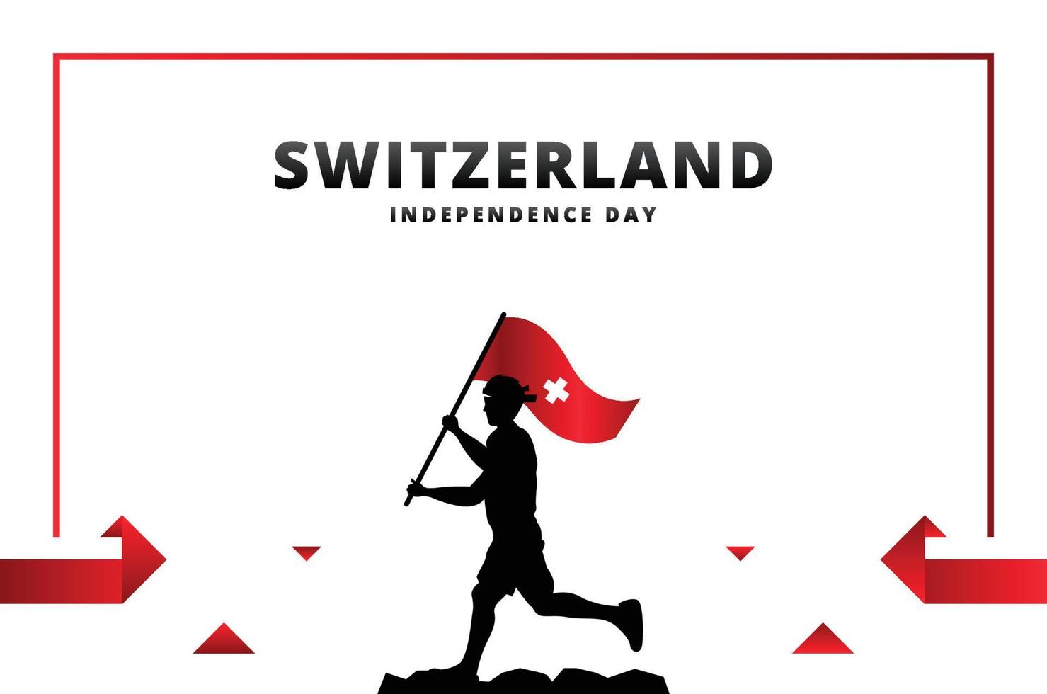 zwitserland onafhankelijkheidsdag ontwerp achtergrond voor internationaal moment vector
