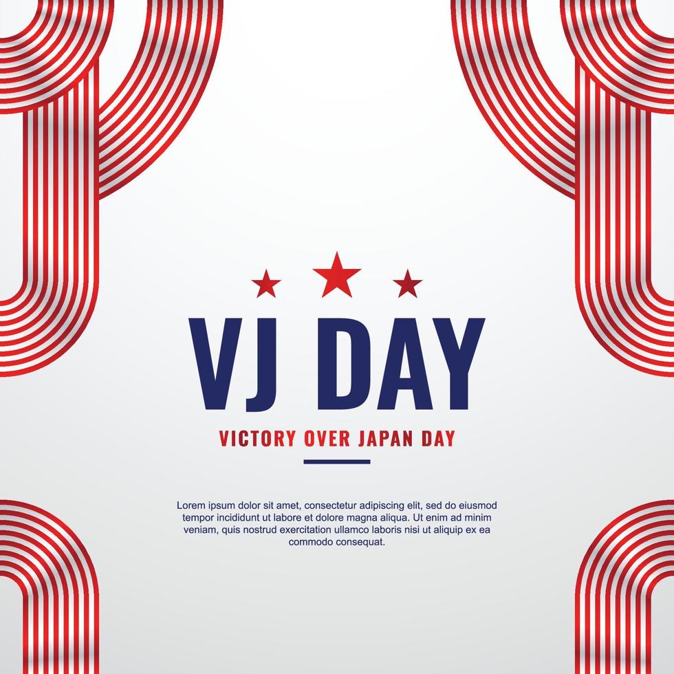 vj day design achtergrond voor internationaal moment vector