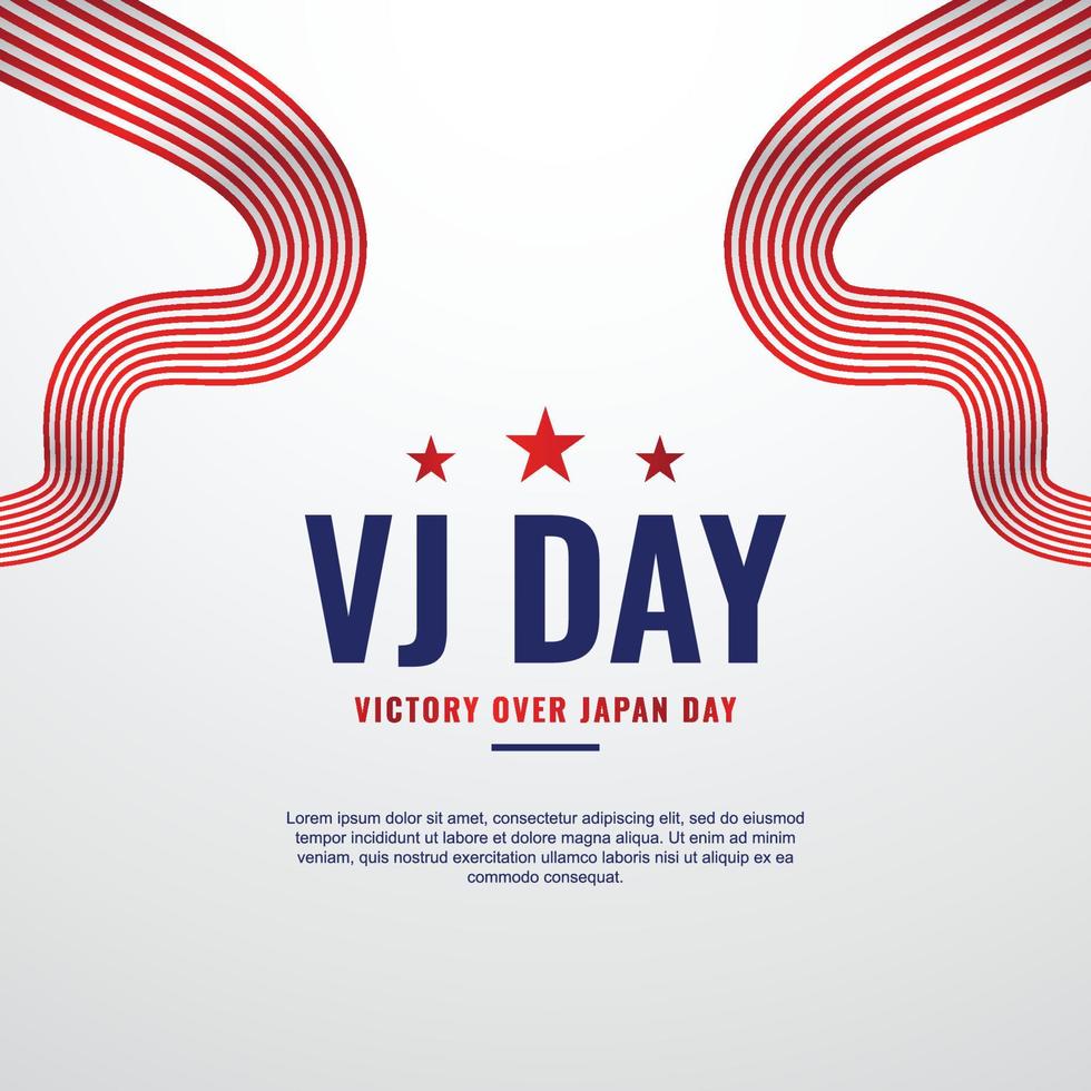 vj day design achtergrond voor internationaal moment vector