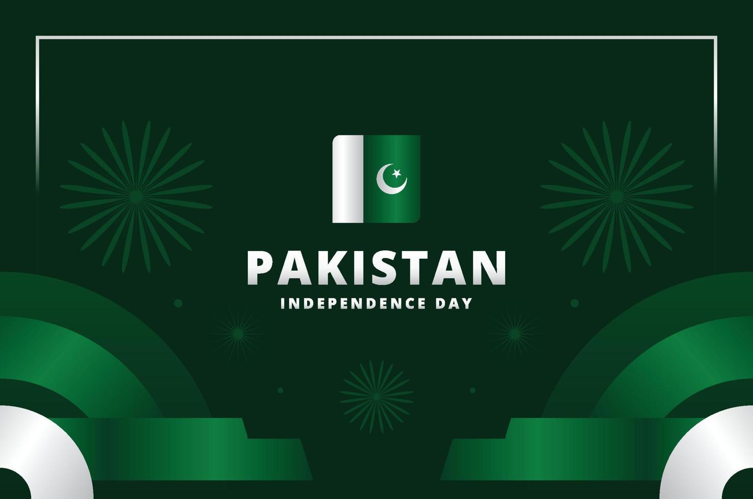pakistan onafhankelijkheidsdag ontwerp achtergrond voor internationaal moment vector
