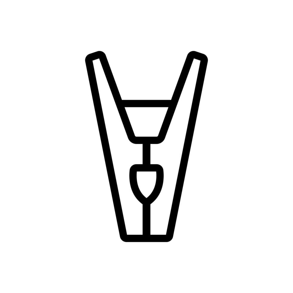 wasknijper pictogram vector. geïsoleerde contour symbool illustratie vector