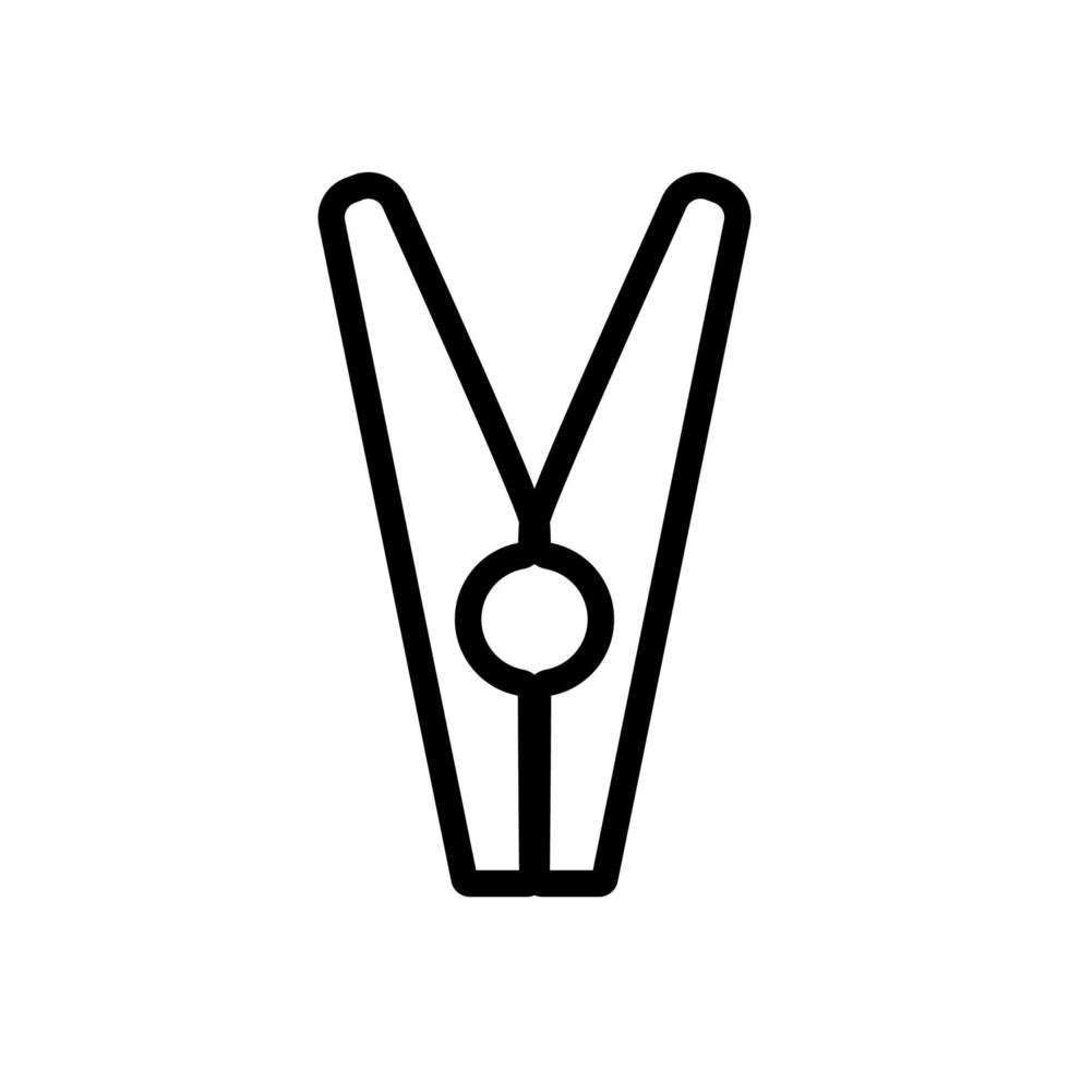 wasknijper pictogram vector. geïsoleerde contour symbool illustratie vector