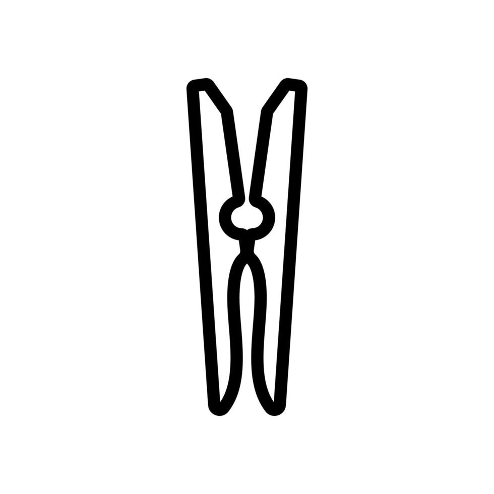 wasknijper pictogram vector. geïsoleerde contour symbool illustratie vector